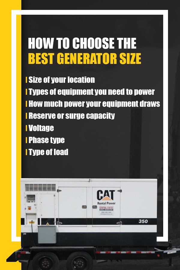 How to Choose the Best Generator Size
